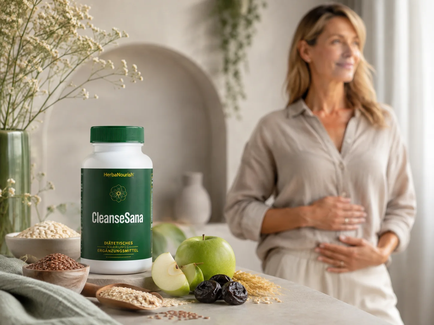 CleanseSana in einer natürlichen Wellness-Umgebung